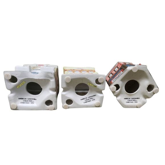 Vintage American Decor Landmark Collection Christmas 1994 Cafe Barber Gem Drugs - Picture 7 of 8